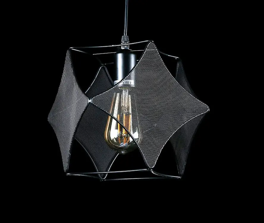 Потолочная люстра E27 Splendid Ray L501/1, регулируемая, Черный металл, современный стиль, 30-95 см - фото 3