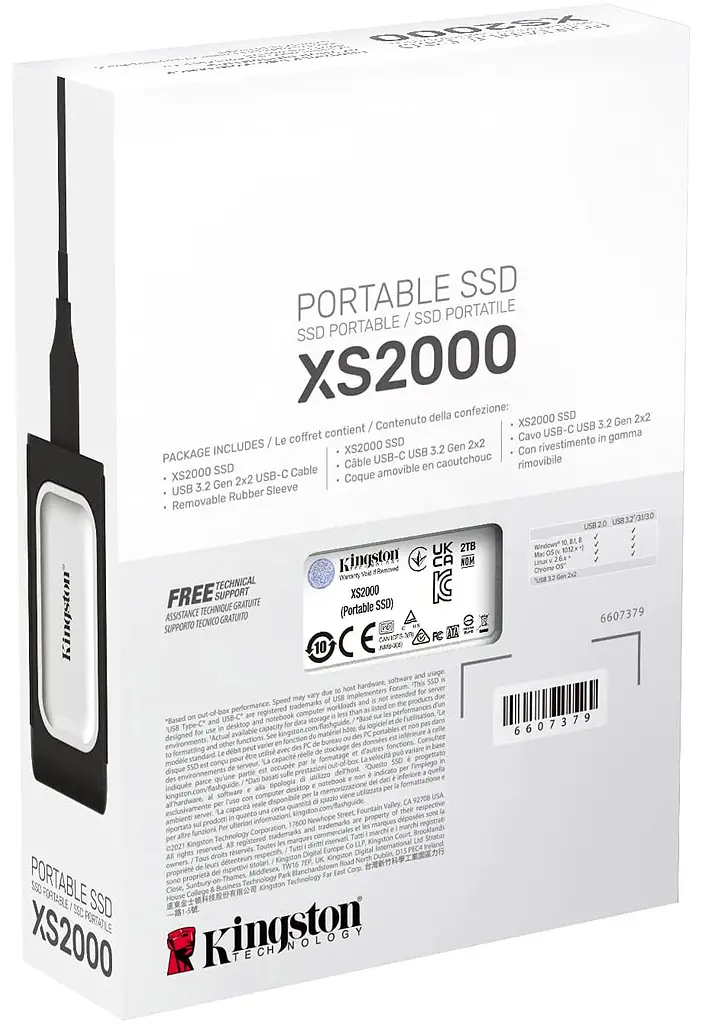 Зовнішній SSD накопичувач Kingston XS2000 2 TB [SXS2000/2000G] [77304] - фото 8