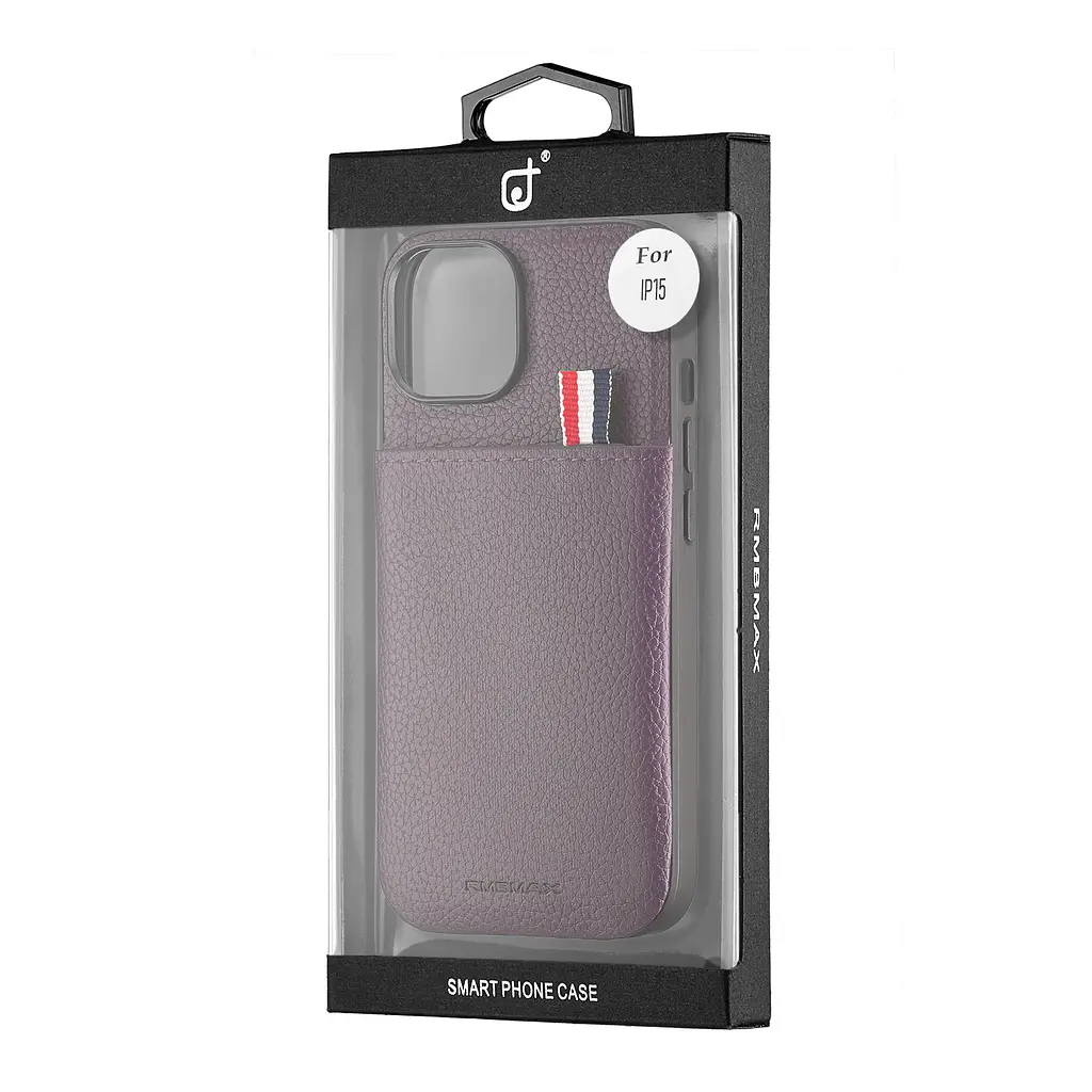 Чохол Jinduka Leather Pocket iPhone 15 Purple - фото 2