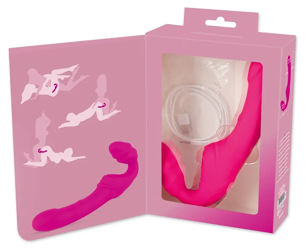 Страпон - Vibrating Strapless Strap-On - фото 9