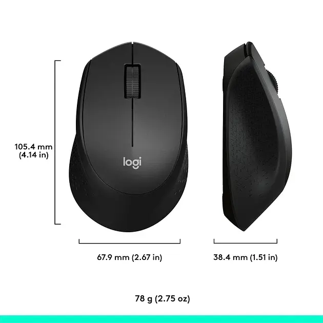 Bluetooth миша Logitech M331 Silent Plus Wireless Black (910-004917) EU - фото 6