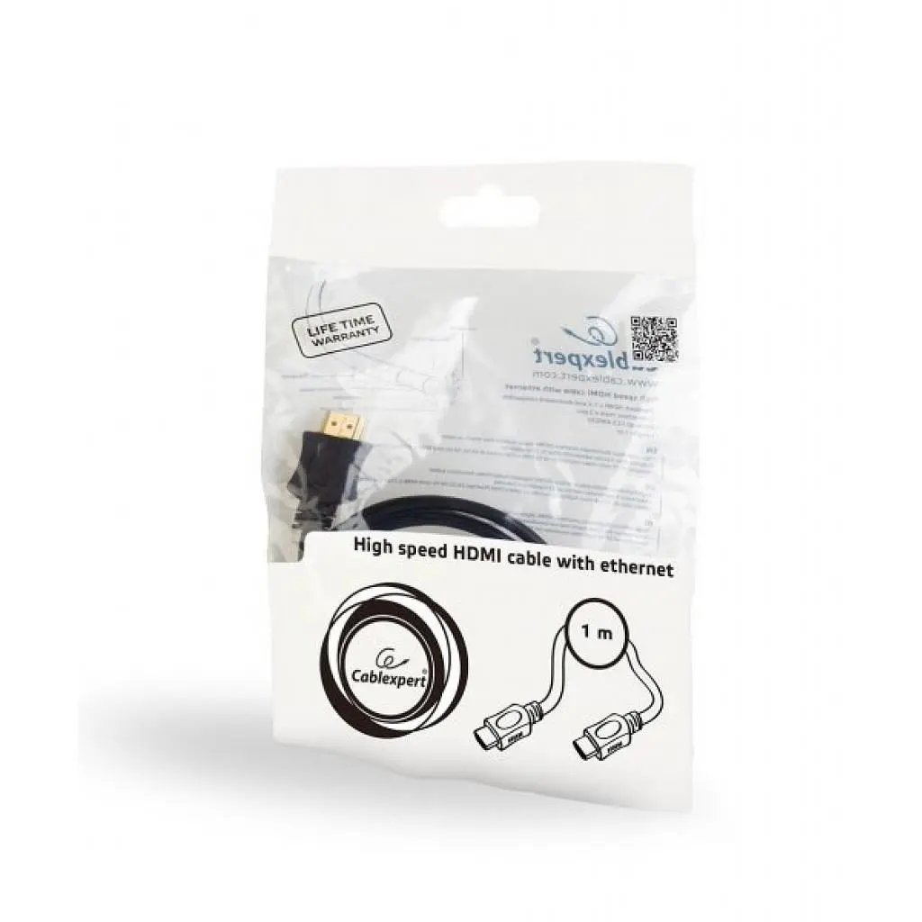 Кабель мультимедійний HDMI M to HDMI M 1.0m Cablexpert (CC-HDMI4L-1M) - фото 2