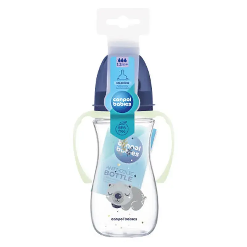 Пляшечка для годування Canpol babies Easystart Sleepy Koala 300 мл блакитна (35/238_blu) - фото 3