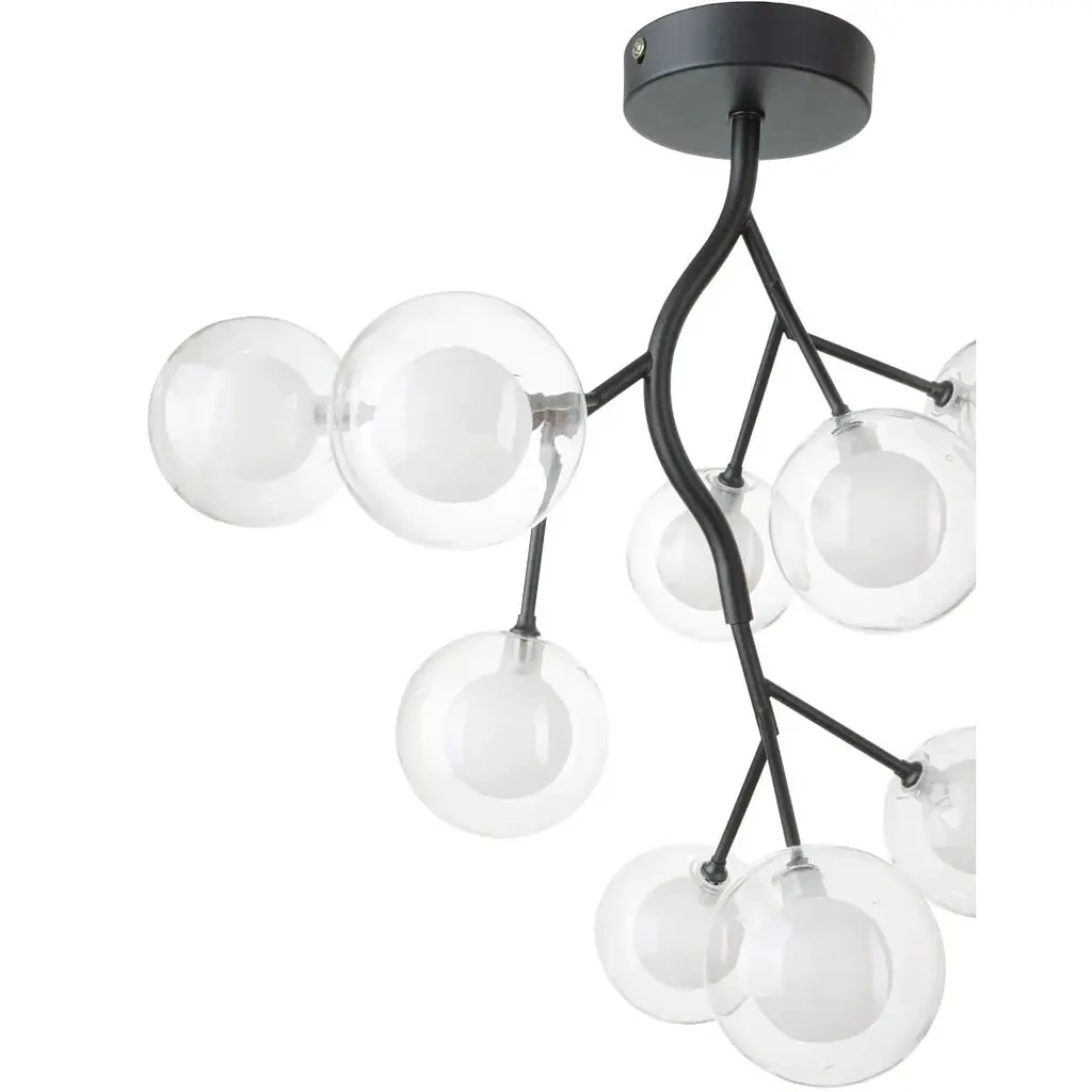 Люстра потолочная Brille в спальню G4 40W BK (BR-01 648C/9) - фото 2