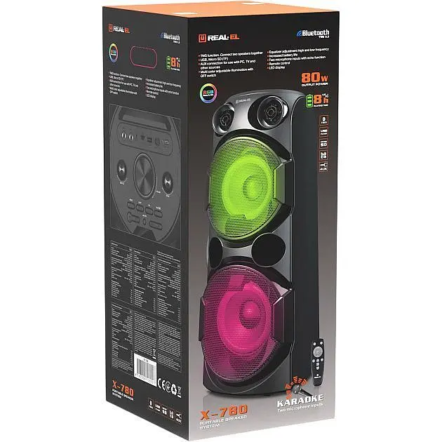 Акустика REAL-EL X-780 Black (EL121600030) [149851] - фото 8