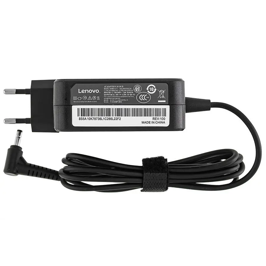 Блок живлення для ноутбука LENOVO 20V 3.25A 65W 4.0x1.7mm квадратний корпус чорний - фото 3