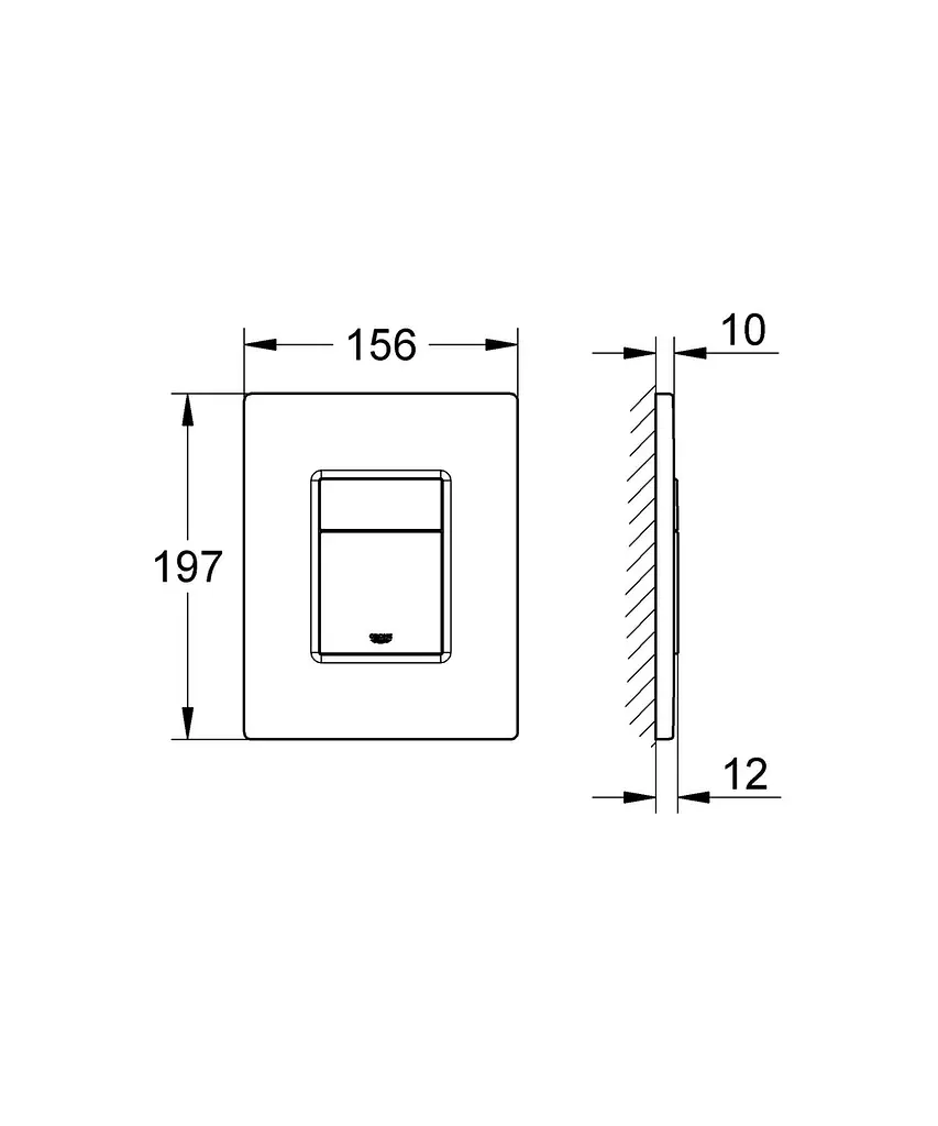 Комплект Grohe Set унітаз Ellipse-0301-T3 + Інсталяція 38536001 + панель 38732000 38536001ELLIPS0301T3, Білий - фото 2