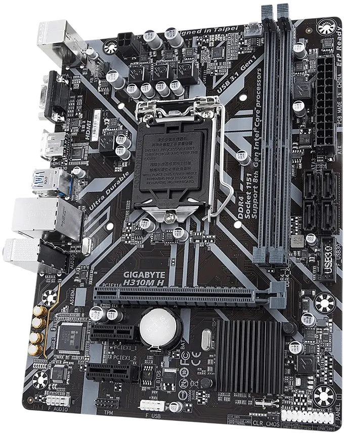 Материнська плата Gigabyte H310M H LGA 1151v2 (H310M H) Б/В - фото 2