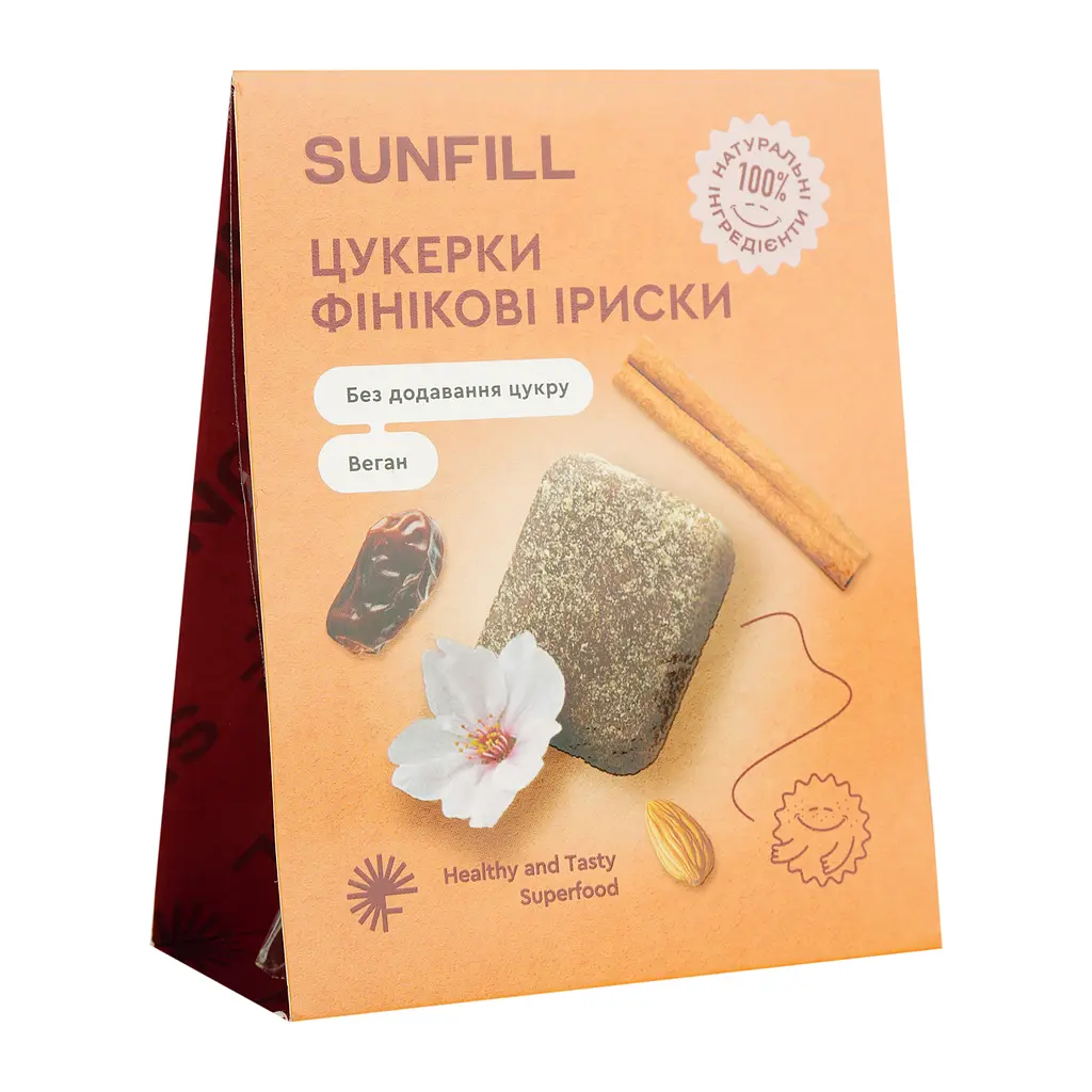 Цукерки Sunfill Фінікові іриски 73 г                                                                                    - фото 2