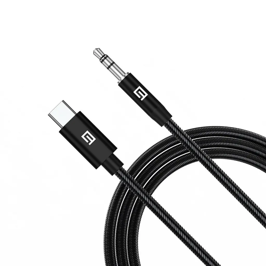 Кабель ArmorStandart USB Type-C Male to 3.5mm (mini-Jack) Male 1m Black (ARM76888) - фото 1