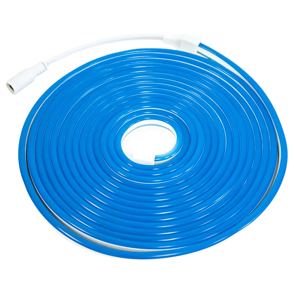 Светодиодная неоновая лента NeonFlex NF-S5, силиконовая, гибкая, синяя, длина 5 м, питание 12В - фото 5