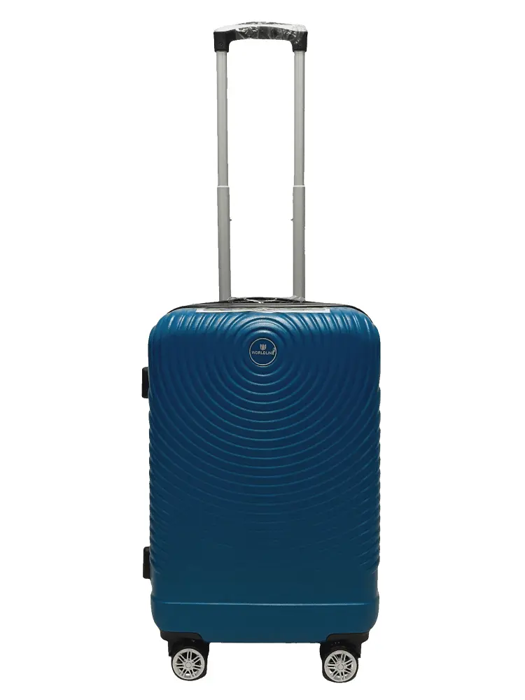 Валіза маленька S ABS-пластик Worldline Airtex 652 60×39×25см 58л Синій
