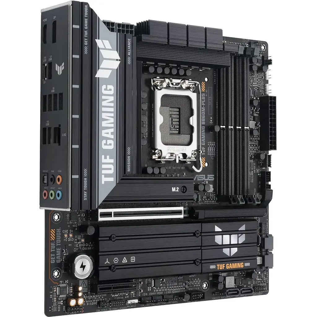 Материнская плата Asus TUF Gaming B860M-PLUS s1851 B860 4xDDR5 M.2 DP HDMI USB Type-C mATX - фото 2