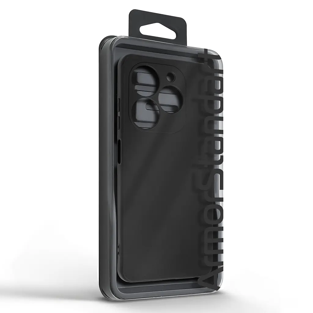 Чехол-накладка для смартфона TECNO Spark Go 2024 (BG6)/20C (BG7n) противоударный, силиконовый, термополиуретановый (ТПУ), с защитой камеры и корпуса, черный, защита всего корпуса, ArmorStandart (ARM73577) - фото 5