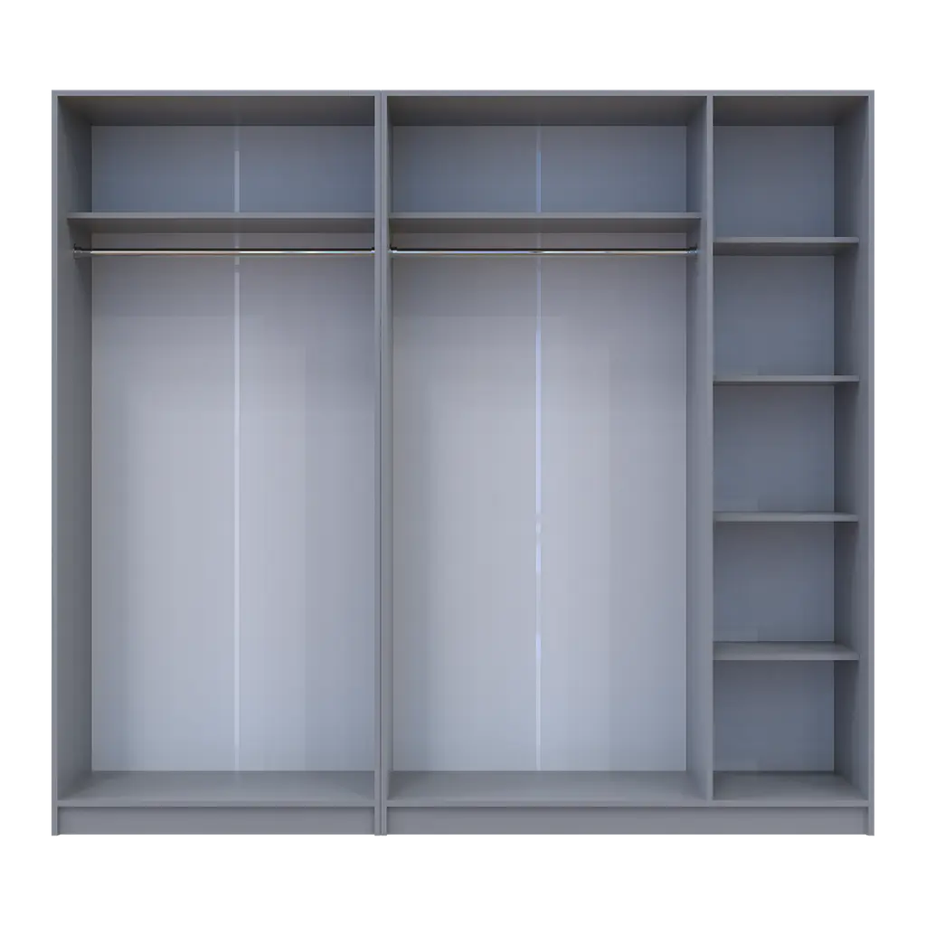 Шафа для одягу комплект Промо Сірий 2+3 ДСП 225х48х204 (80737767) - фото 2