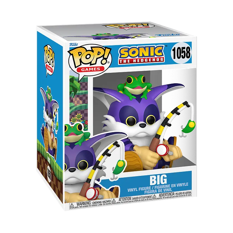Фігурка Funko Pop Фанко Поп Їжачок Сонік Біг Sonic The Hedgehog Big 12см FP SH B 1058 - фото 3