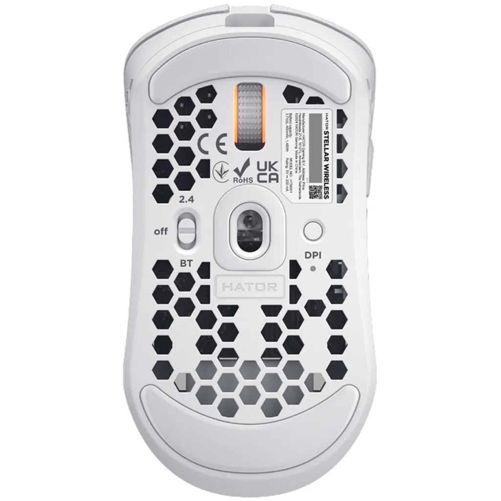 Мишка Hator Stellar Wireless/Bluetooth/USB White (HTM651) - фото 5