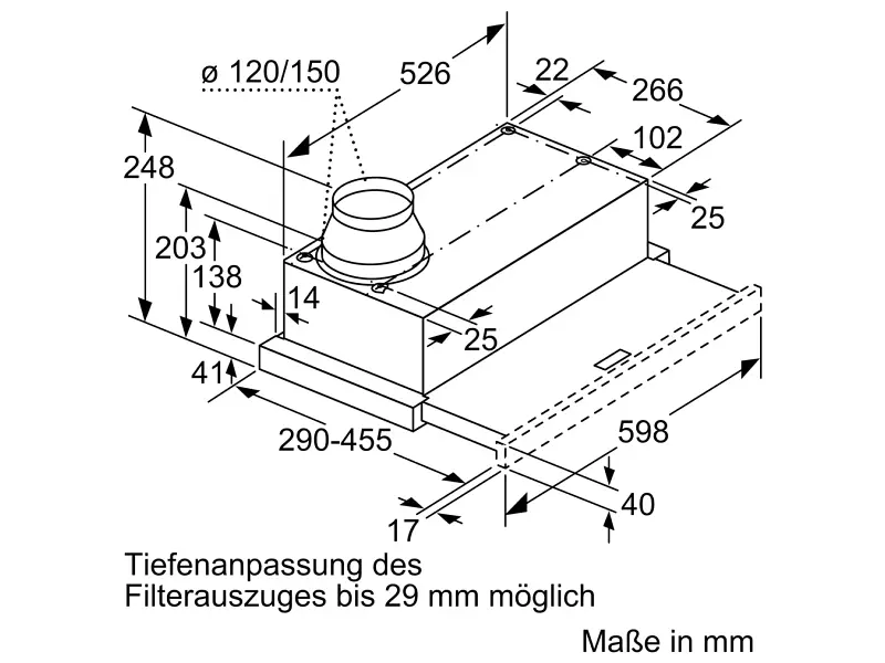 Витяжка вбудована Bosch DFL064A52 - фото 5