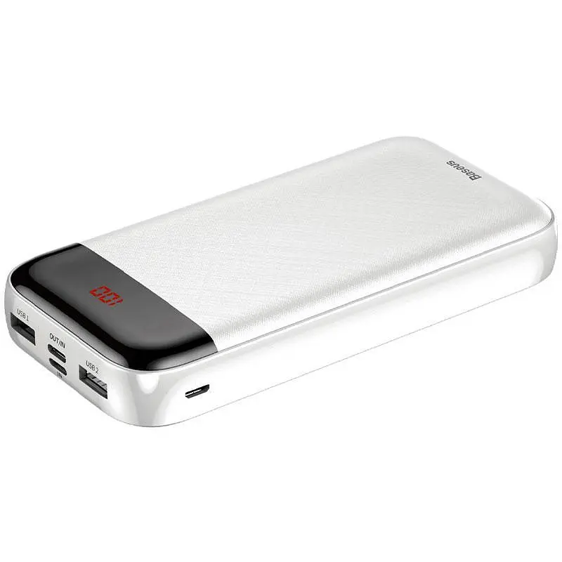 Портативна батарея Powerbank Baseus Xiaomini Cu 20000 mAh PPALL-CKU02 White - фото 2