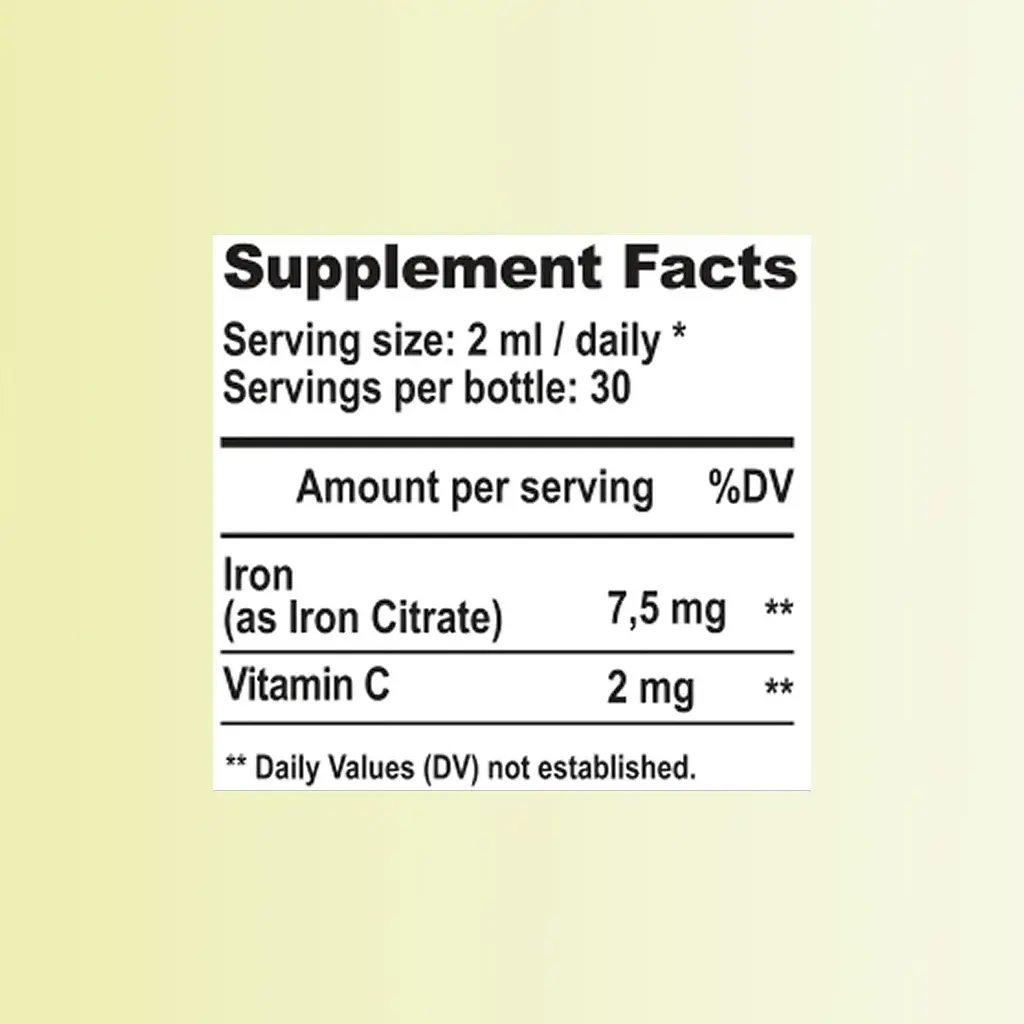 Залізо Nano Pure Labs Simply Science Bioavailable Iron FE 60мл - фото 7