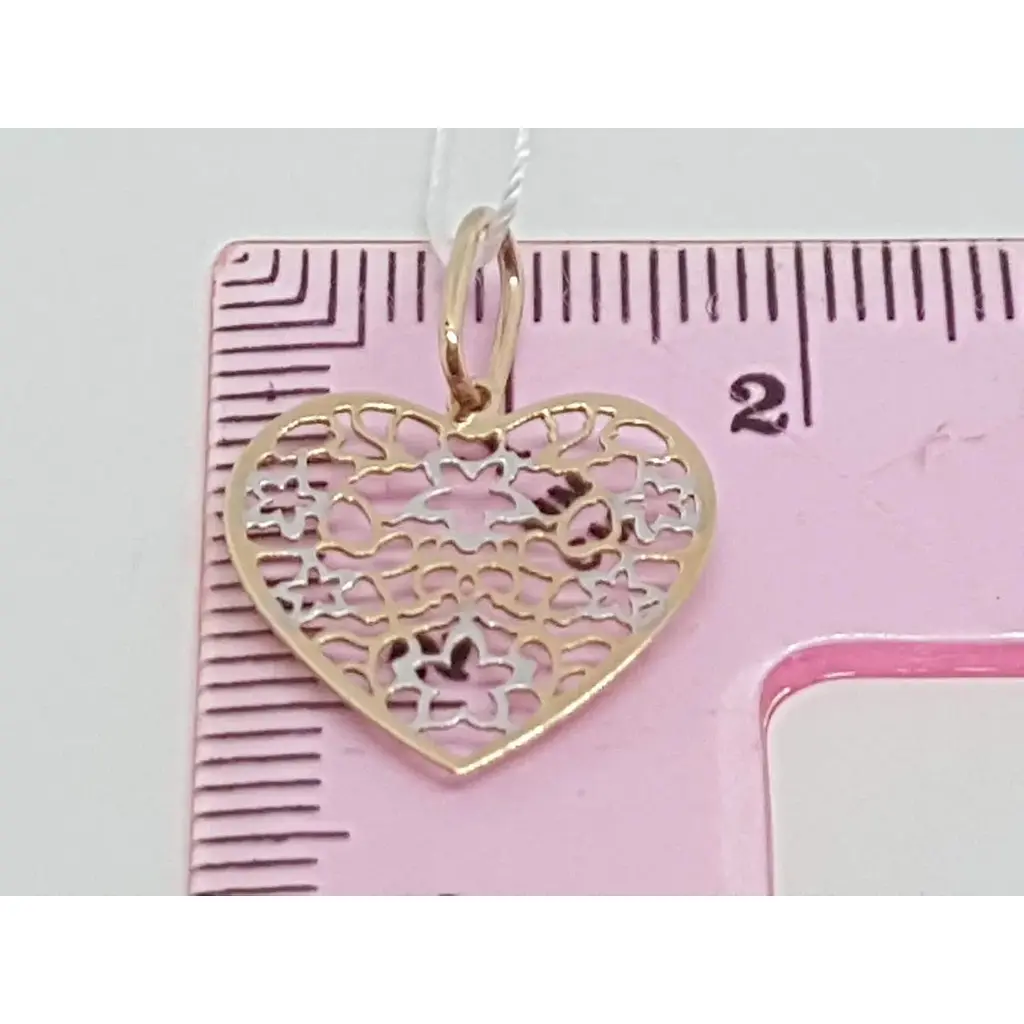 Золота підвіска Favoritum Серце. 310168 - фото 3