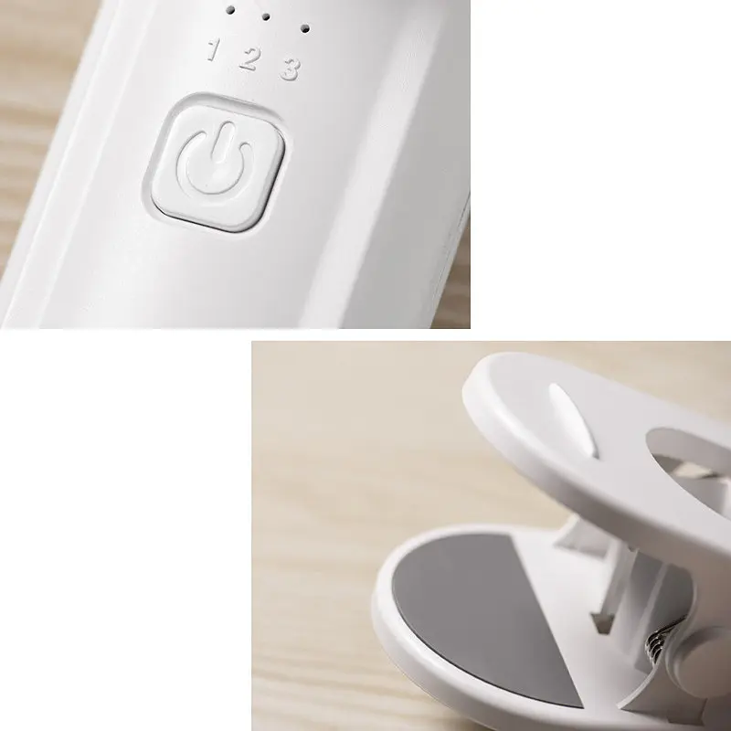 Портативний вентилятор K37 з затискачем 2000mAh White - фото 8