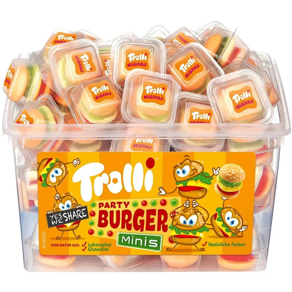 Цукерки мармелад Trolli Mini Burger 60 шт. 600 г