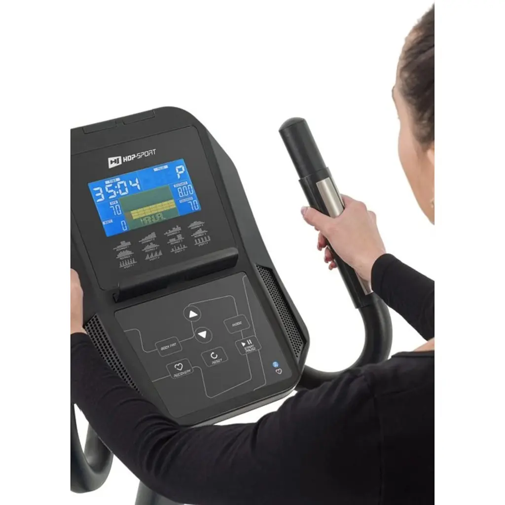 Велотренажер Hop-Sport HS-100H Solid з матом сірий - фото 18