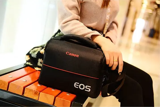 Сумка для фотоапарата Canon EOS протиударна, Чорний з червоним ( IBF009B ) - фото 8