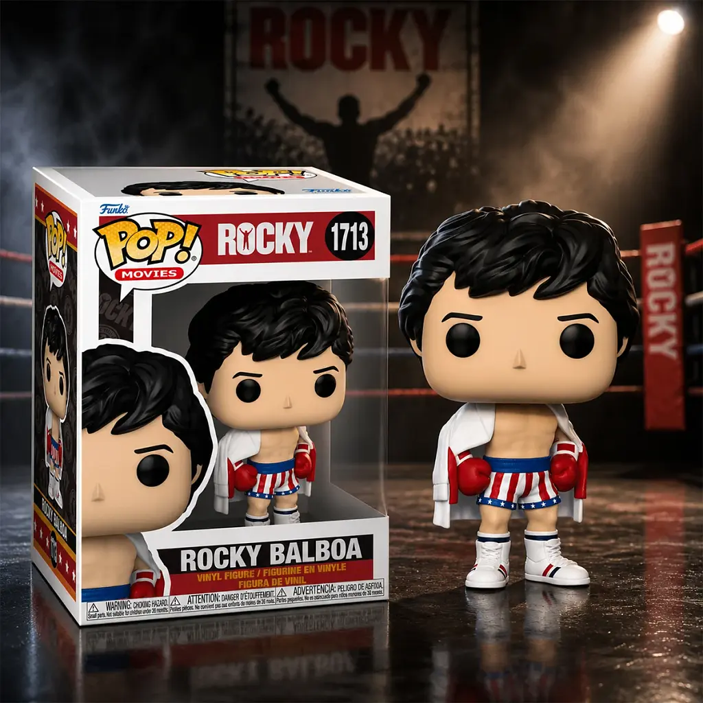 Ігрова фігурка Funko POP! Роккі Бальбоа 10,8 см вінілова чібі - фото 3
