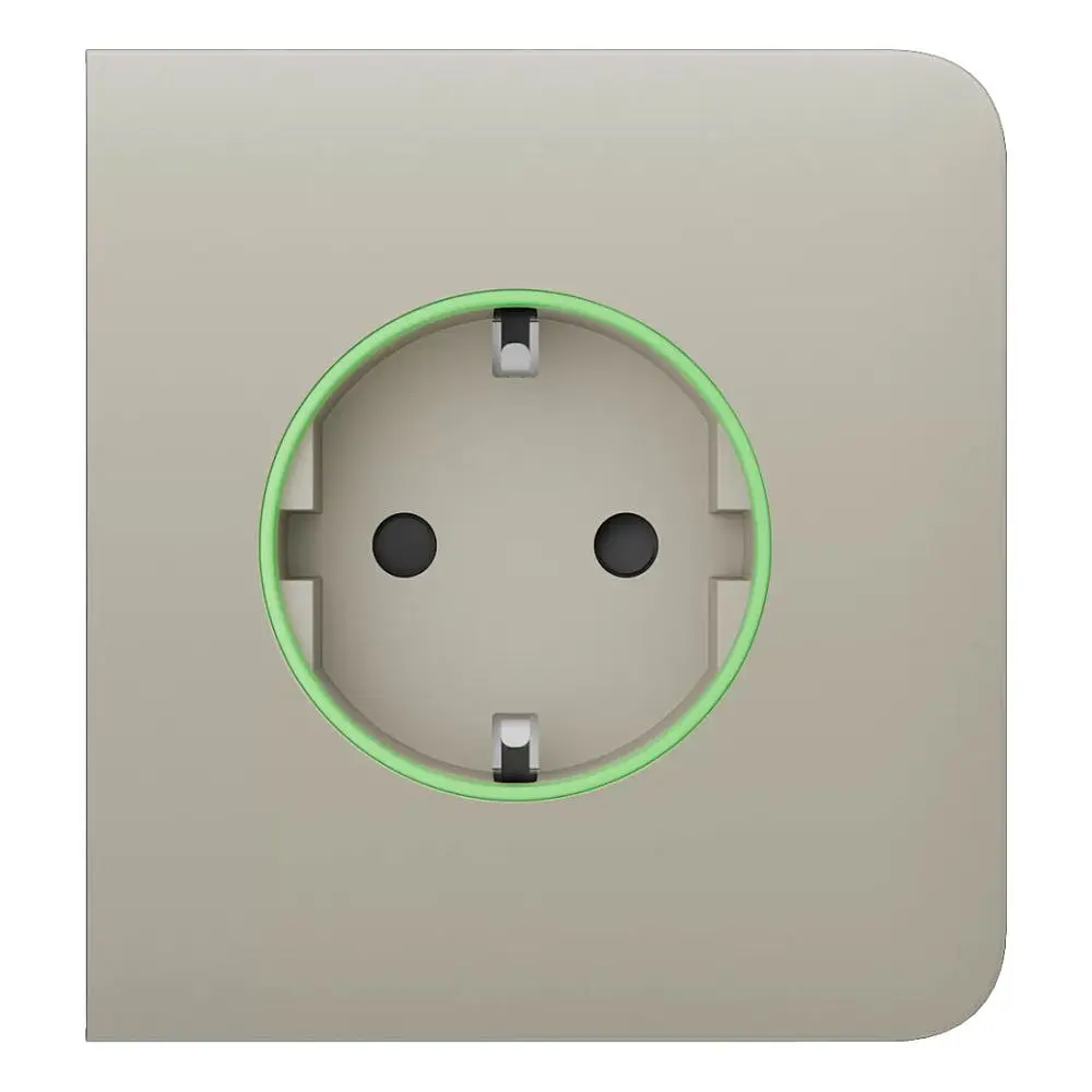 Фронтальна панель Ajax SideCover (smart) [type F] [55] ASP ivory/слонова кістка для розумної розетки Outlet (type F) (26-00358) - фото 2