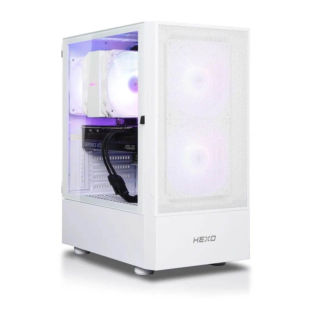 Комп'ютер HEXO Gaming Mainstream Base (HGMBS-5600N5060-16S1TWH) White / AMD Ryzen 5 5600 (3.5-4.4), 6 ядер / NVIDIA GeForce RTX 5060 / 16 ГБ (DDR4) / 1024 ГБ (SSD) - фото 2