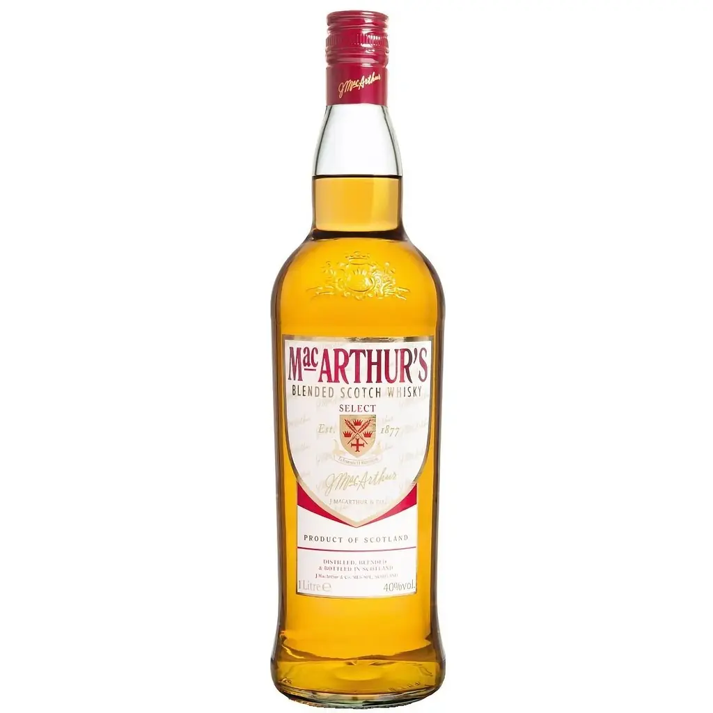 Упаковка виски MacArthurs Blended Scotch Whisky 40% 12 л (1 л х 12 шт.) - фото 2