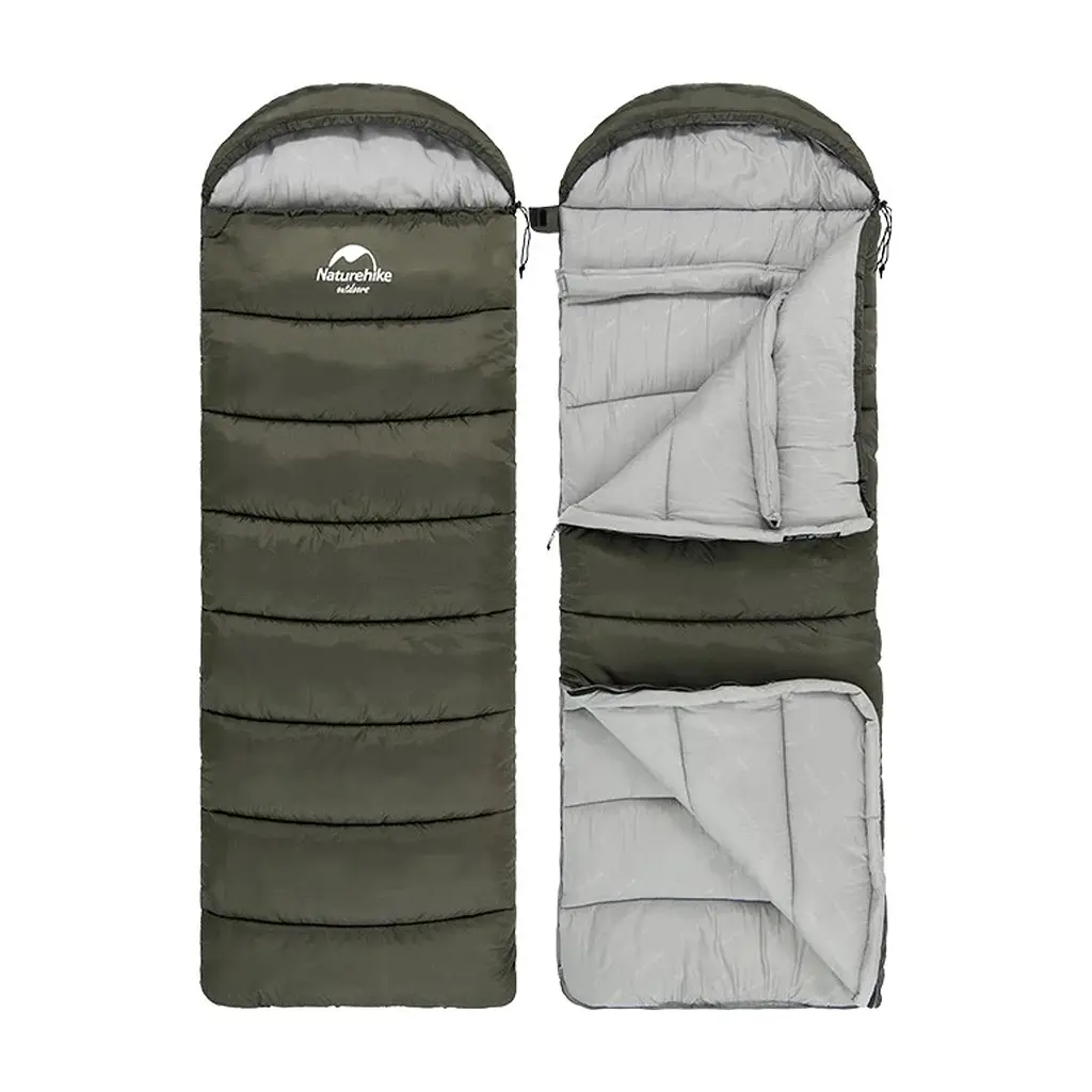 Спальний мішок Naturehike U350 NH20MSD07 Hollow Cotton Right Brown (6927595767221-R) - фото 5
