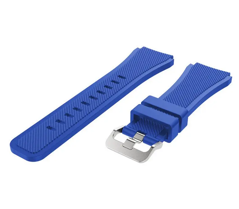 Ремінець BeWatch для Xiaomi Amazfit Stratos 3/GTR 47/GTR 2 силіконовий 22мм ECO Синій (1021105) - фото 2