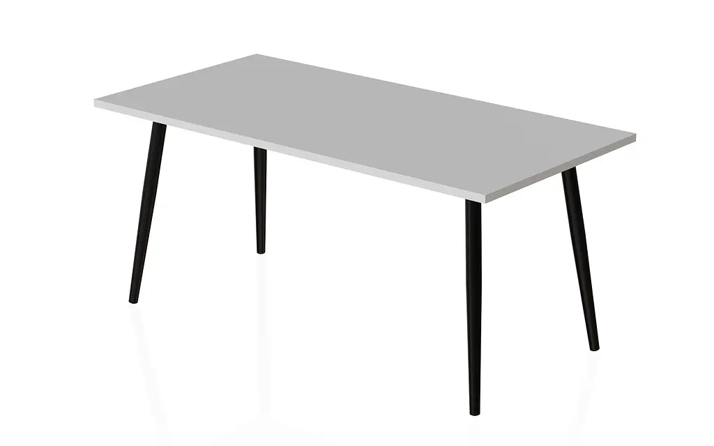 Стол журнальный Монтана Ferrum-decor 45x100x50 Черный металл ДСП Белый 16 мм (FRD-106717) - фото 4