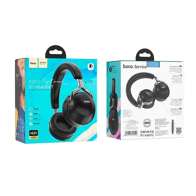 Навушники Hoco ESD17 Profit sound | BT5.3, 12h, 400 mAh | black - фото 3