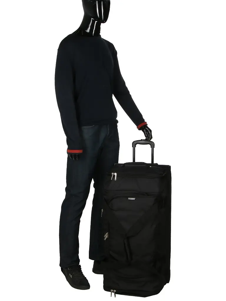 Велика сумка на колесах Airtex 819 Adrastée 80х37x40 см 88 л Чорна (Black) - фото 10