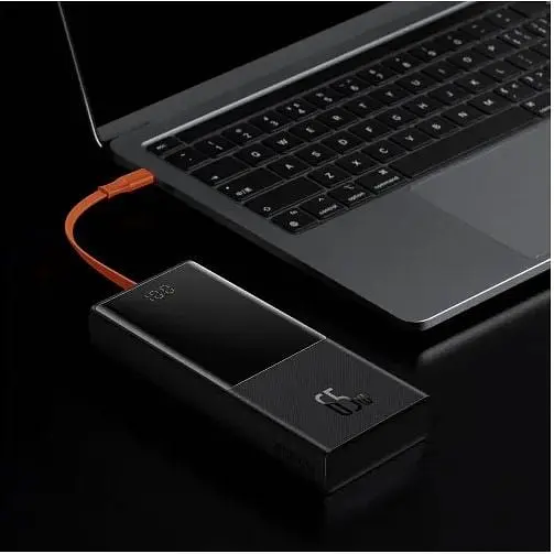 Портативна батарея Baseus Elf Digital Display 65W 20000mAh PPJL000001 чорна - фото 6