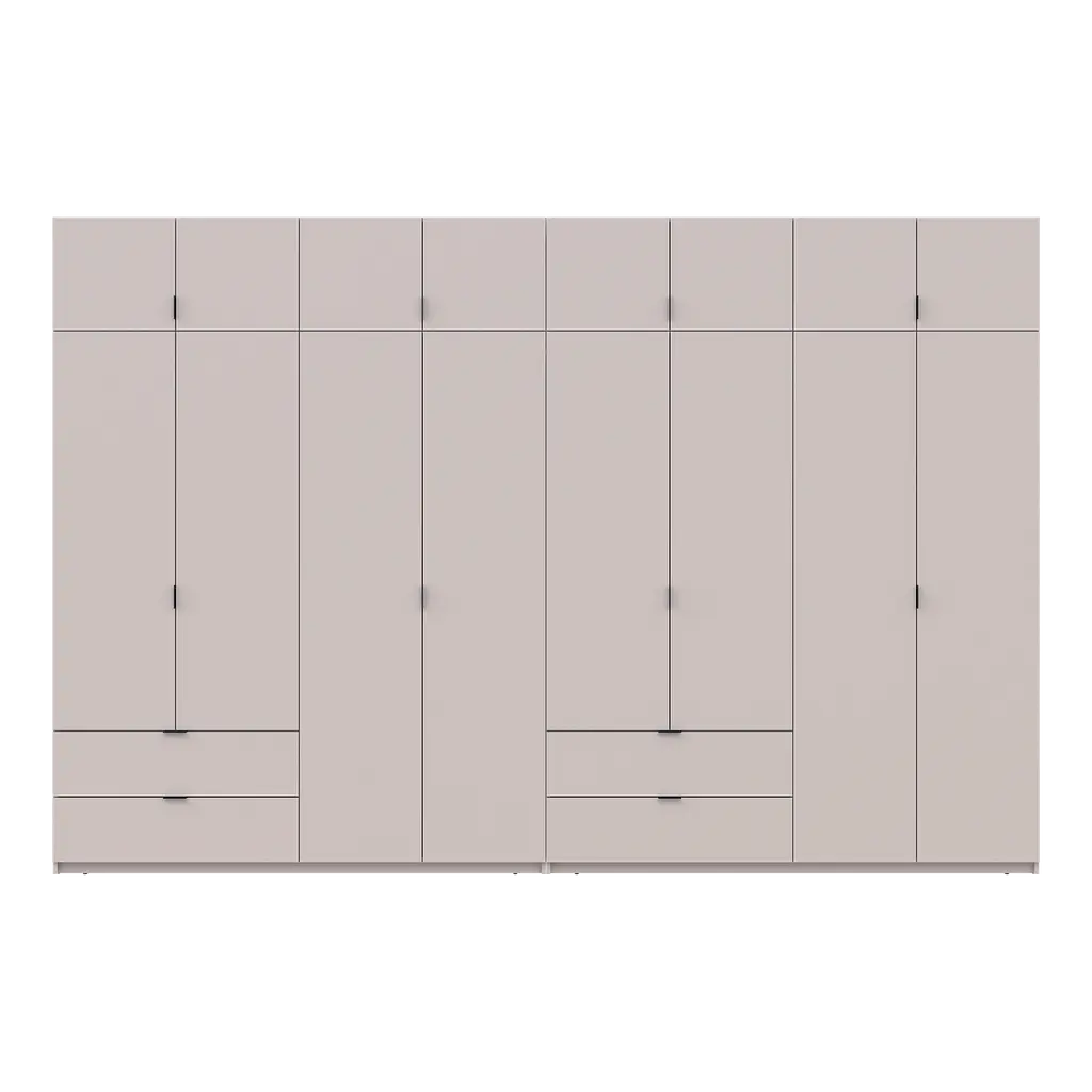 Шафа для одягу Doros Лукас Кашемір 4+4 ДСП 360х50х240 (42005144) - фото 4