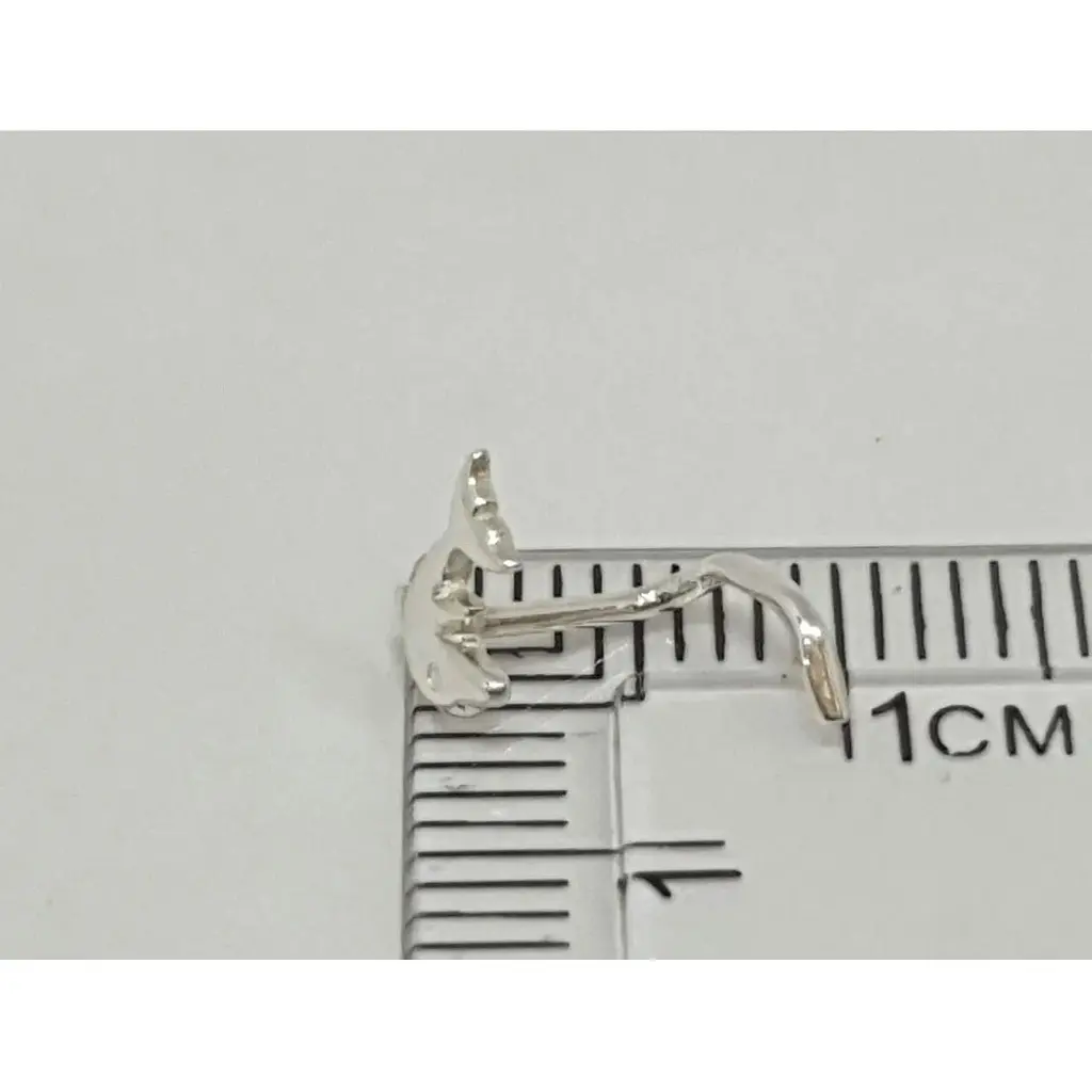 Серебряная серьга-пирсинг в нос Dear. 1048С - фото 2