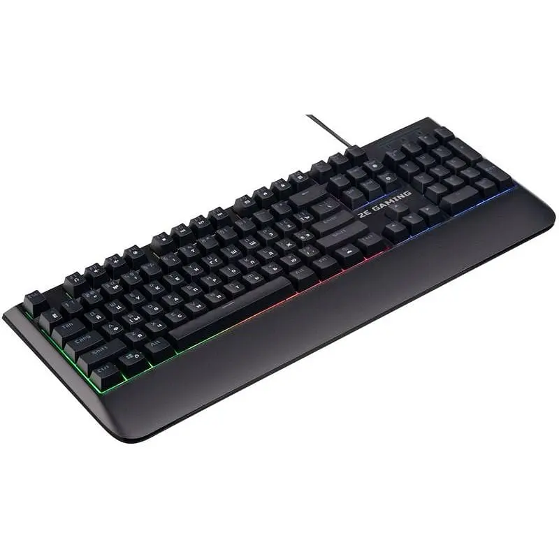 Клавиатура проводная 2E Gaming KG325 LED USB Black Ukr - фото 3