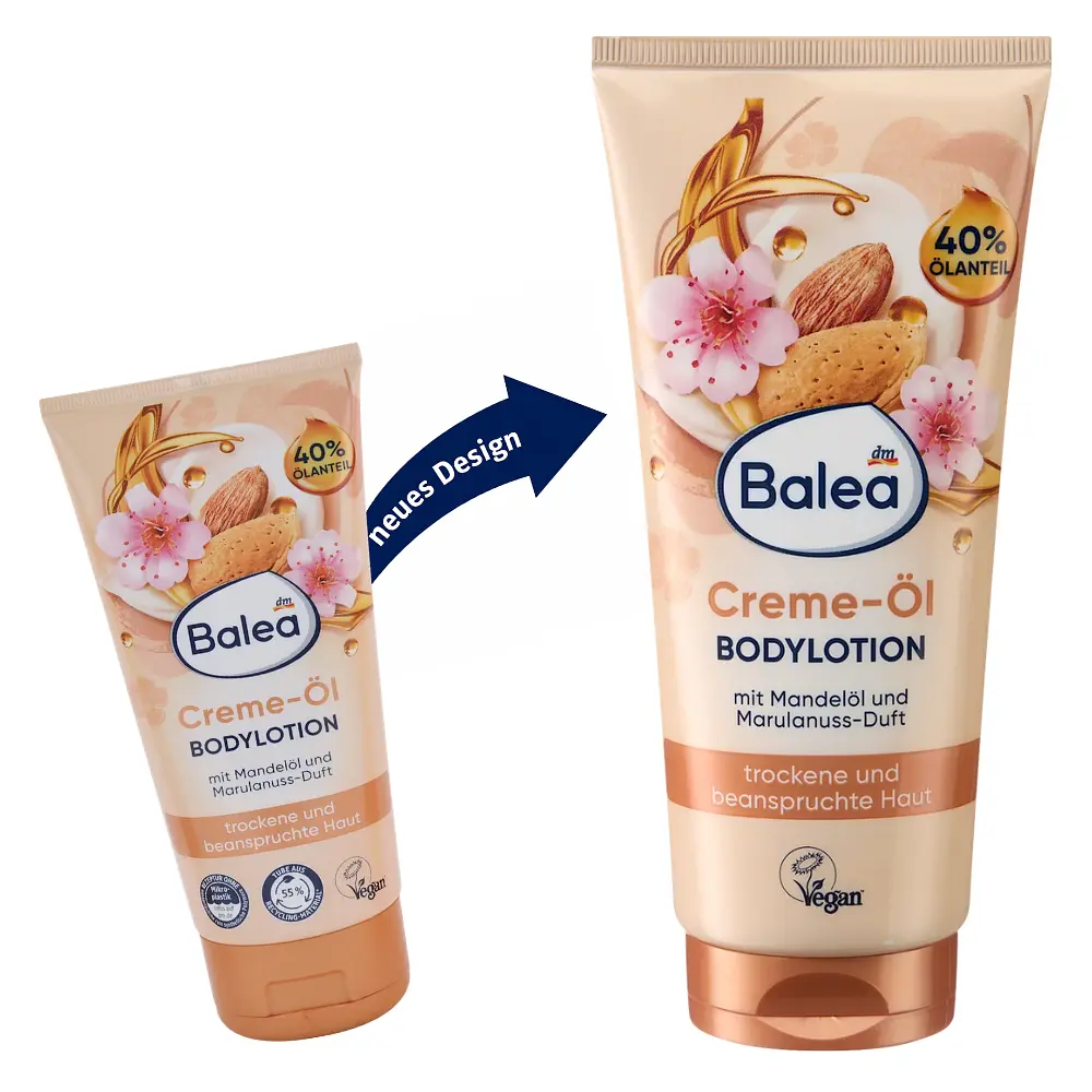 Кремово-олійне молочко Balea Creme Oil Lotion з ароматом марули та мигдалю, 200 мл - фото 4