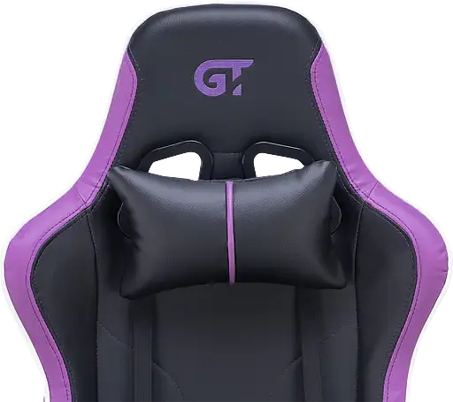 Геймерское кресло GT Racer черное с фиолетовым (X-2528 Black/Purple) - фото 10