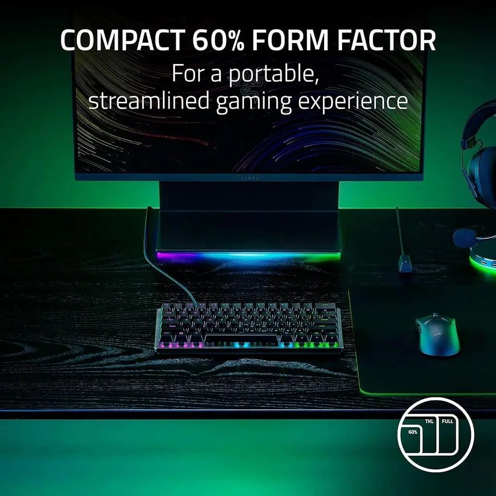 Клавиатура Razer Huntsman V3 Pro Mini USB ENG/UKR Black (RZ03-04990100-R3M1) - фото 8