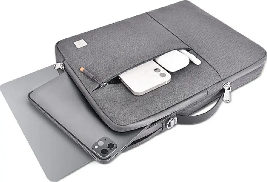 Сумка для ноутбука WiWU Alpha Double Layer Sleeve for MacBook 13.3'' (Grey) [58201] - фото 4