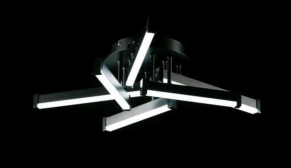 Світлодіодна люстра Splendid Ray L1645/6 LED (BK), чорний, білий, 66 Вт, від 9-17 м² - фото 4
