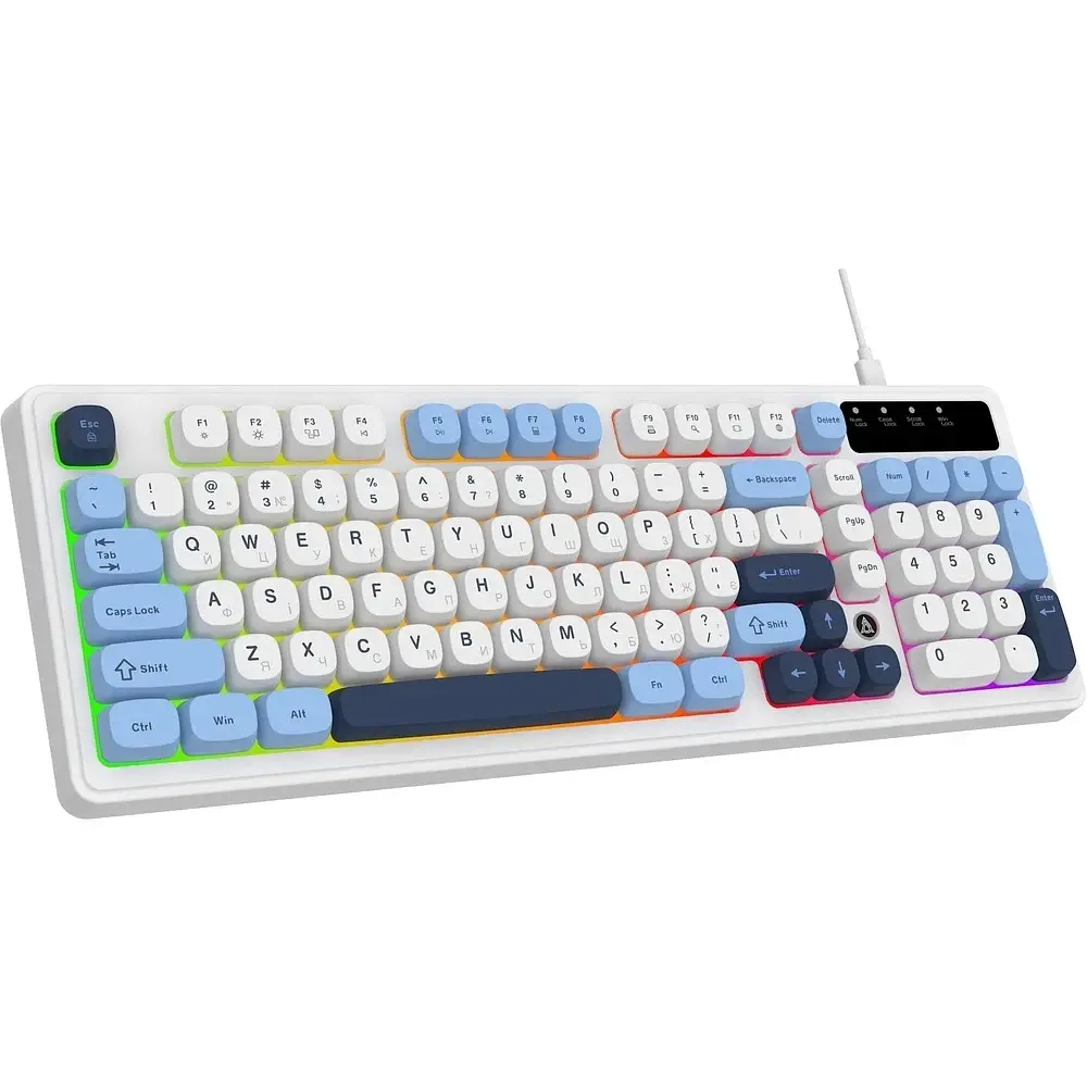 Клавіатура USB Ajazz AF98 Glacier Blue (AF98-GB) UA - фото 3
