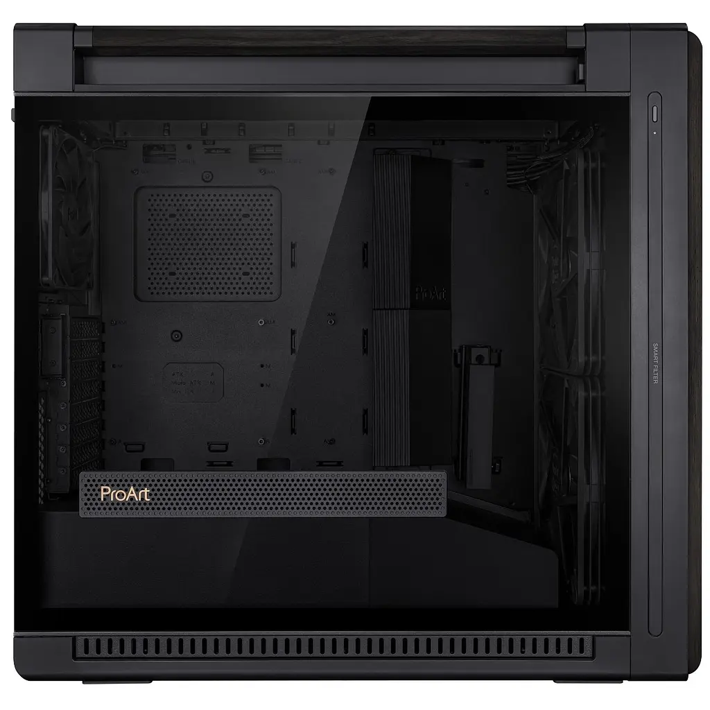 Корпус Asus ProArt PA602 Wood Edition - Tempered Glass без БЖ (90DC00J0-B09010) Black - фото 4