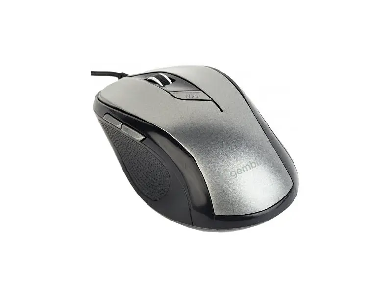 Миша Gembird MUS-6B-01-BG Black/Grey - фото 2